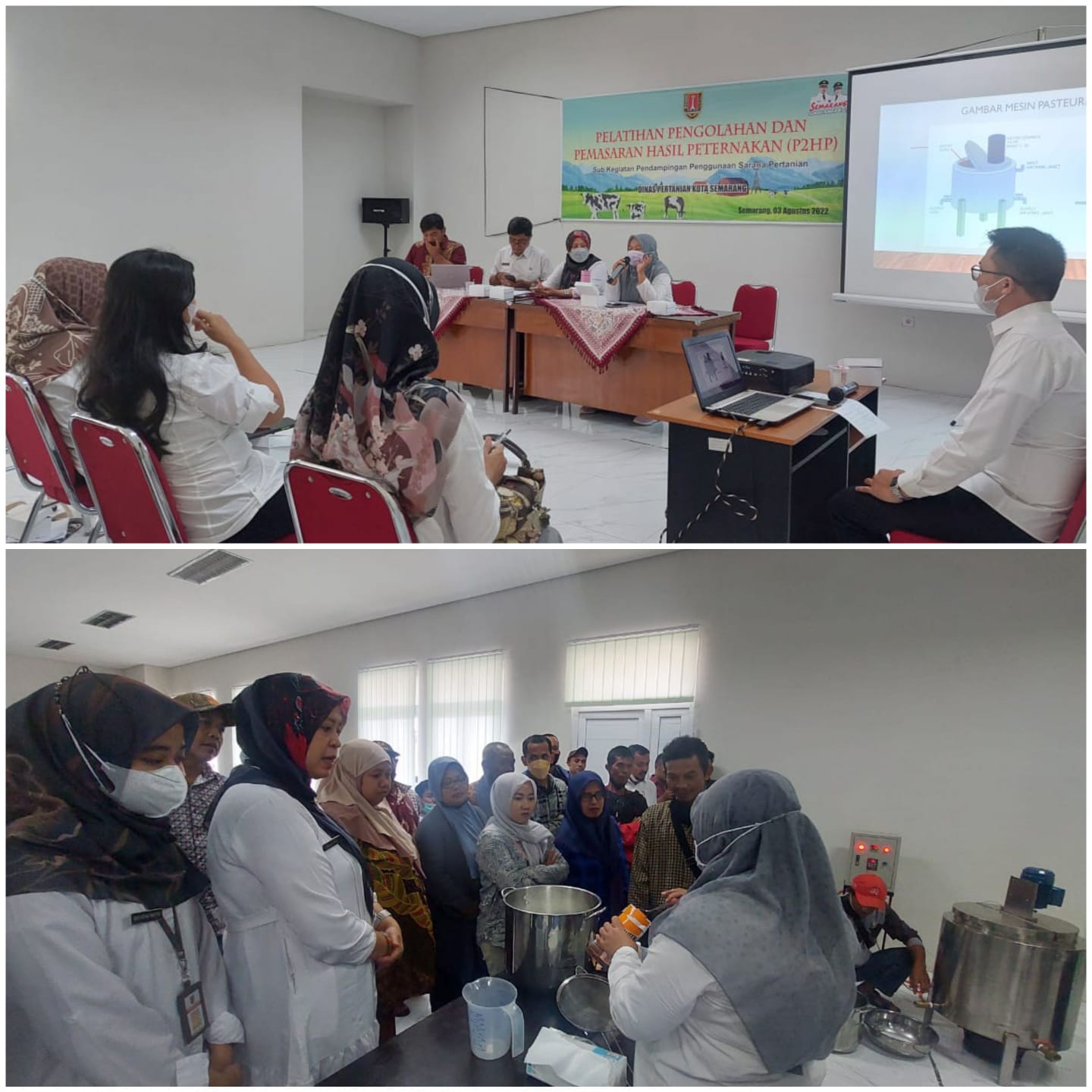 PELATIHAN PENGOLAHAN HASIL PETERNAKAN PEMBUATAN SUSU PASTEURISASI